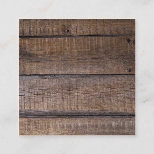 Horse Rustic Barn American Flag Vierkante Visitekaartje (Achterkant)