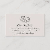 Horse Rustic Country Westerne bruiloft website Informatiekaartje (Voorkant)