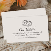 Horse Rustic Country Westerne bruiloft website Informatiekaartje