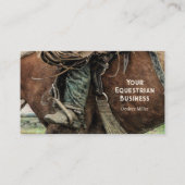 Horse Rustic Cowboy, Western Rustic Visitekaartje (Voorkant)