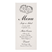 Horse Rustic Western Country Elegant Wedding Menu (Voorkant)