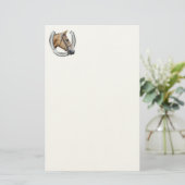 Horse’s hoofdkantoorbenodigdheden briefpapier (Staand voorkant)