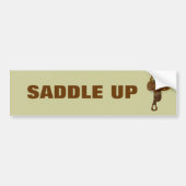 Horse Saddle Bumpersticker (Voorkant)