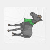 Horse Scarf Fleece Deken (Voorkant (Horizontaal))