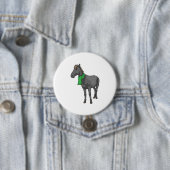 Horse Scarf Ronde Button 7,6 Cm (In situ)