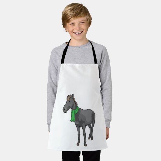 Horse Scarf Schort (Gedragen)