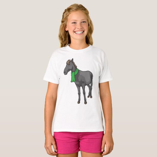 Horse Scarf T-shirt (Voorkant volledig)