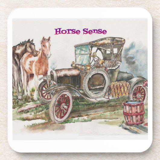 Horse Sense Bier Onderzetter (Voorkant)