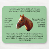 HORSE SENSE - mousepad Muismat (Voorkant)
