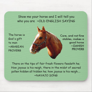 HORSE SENSE - mousepad Muismat