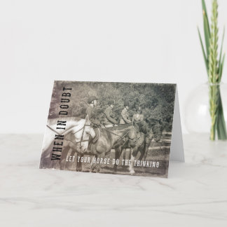 HORSE SENSE-Wenskaart Bedankkaart