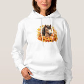 Horse Series Herfst Basic Hooded Sweatshirt (Voorkant)