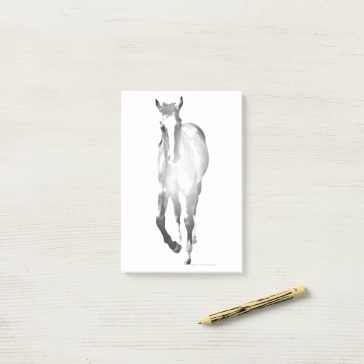 Horse Shadow Post-it® Notes (Op bureau)