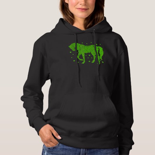 Horse Shamrock Horseback Riding Equestrian Patrick Hoodie (Voorkant)