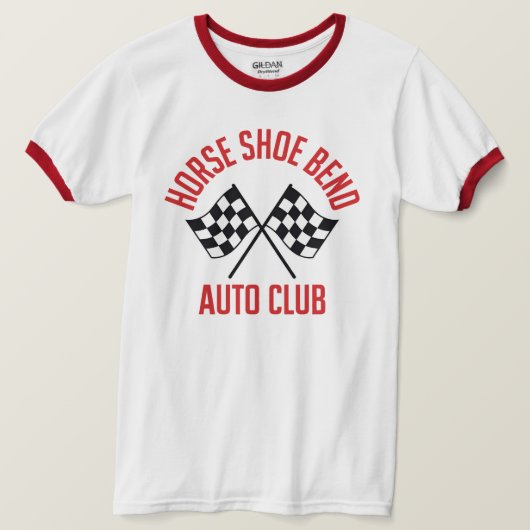 Horse Shoe Bend Auto Club T-Shirt (Design voorkant)