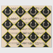 horse shoes in diamonds  cadeaupapier (Vlak)
