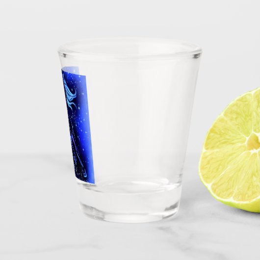 Horse Shot Glass loopt in Moonlight Sterrennacht Shot Glas (Rechts)