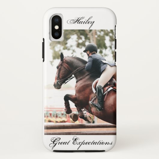 Horse Show Horse & Rider Equestrian Hunter Jumper Case-Mate iPhone Case (Achterkant)