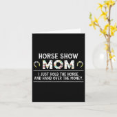 Horse Show Mom Funny Paardrijden Lady Equestr Kaart (Gele Bloem)