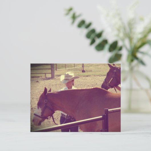 Horse Show Showmanship Briefkaart (Staand voorkant)