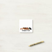 horse sideview group post it post-it® notes (Op bureau)