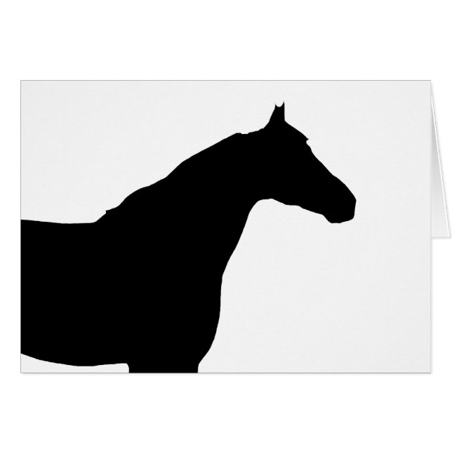 Horse Silhouette (Voorkant Horizontaal)