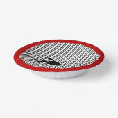 Horse Silhouette Black White Stripes Derby Papieren Kommen (Gebogen)