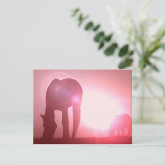 Horse Silhouette Briefkaart (Staand voorkant)