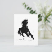 Horse Silhouette Briefkaart (Staand voorkant)