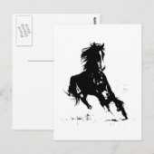 Horse Silhouette Briefkaart (Voorkant / Achterkant)