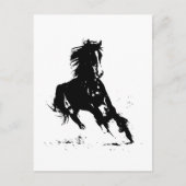 Horse Silhouette Briefkaart (Voorkant)