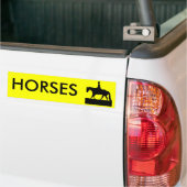 Horse Silhouette Bumpersticker (Op Truck)
