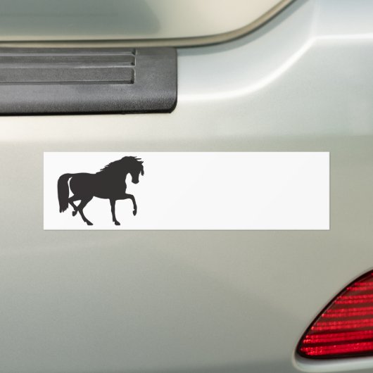 Horse Silhouette Bumpersticker (Op auto)