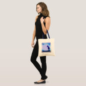 Horse Silhouette Design Canvas tas (Voorkant (model))
