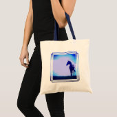 Horse Silhouette Design Canvas tas (Voorkant (product))