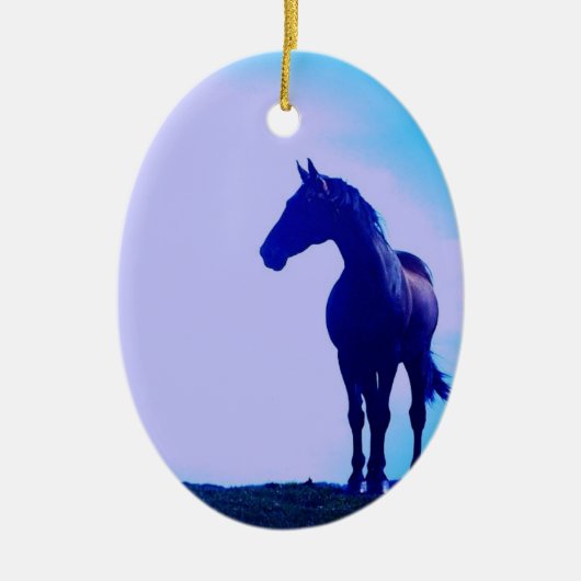 Horse Silhouette Design Ornament (Voorkant)