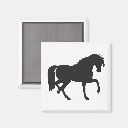 Horse Silhouette Magneet (Voorkant / Achterkant)