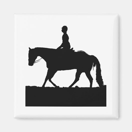 Horse Silhouette Magneet (Voorkant)