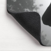 Horse silhouette mousepad in zwart-wit muismat (Hoek)