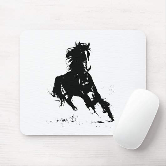 Horse Silhouette Muismat (Met muis)