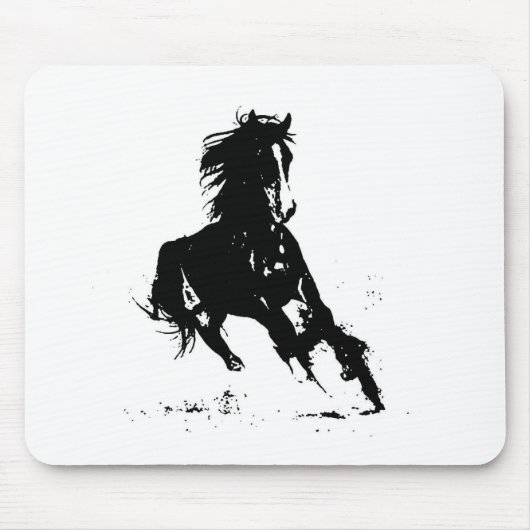 Horse Silhouette Muismat (Voorkant)