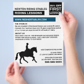 Horse Silhouette, Riding Instructor, Academy Flyer (Hand)