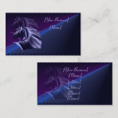 Horse Silhouette Shadowed Visitekaartje (Voorkant / Achterkant)