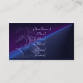 Horse Silhouette Shadowed Visitekaartje (Achterkant)