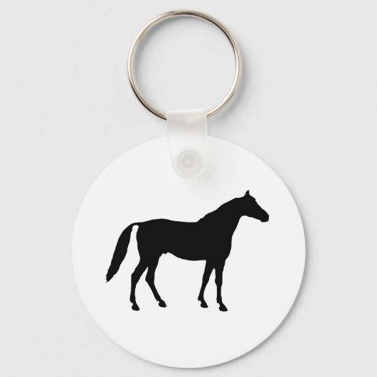 Horse Silhouette Sleutelhanger (Voorkant)