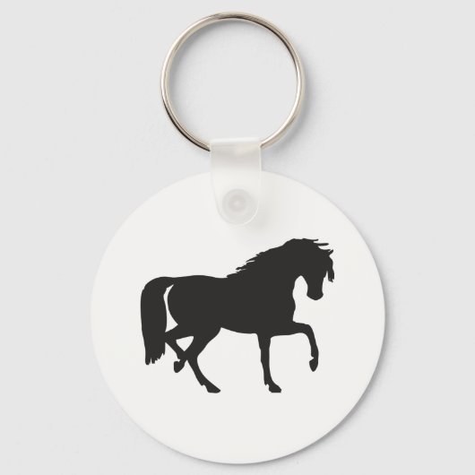 Horse Silhouette Sleutelhanger (Voorkant)