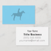 Horse Silhouette Small Notepad Visitekaartje (Voorkant / Achterkant)