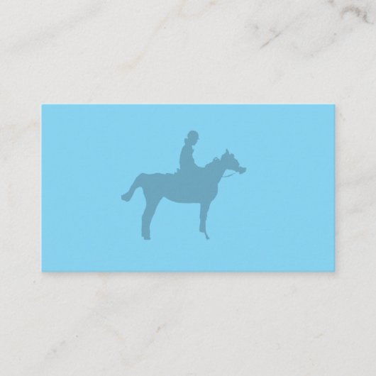 Horse Silhouette Small Notepad Visitekaartje (Voorkant)