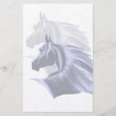 Horse Silhouette Stationery Briefpapier (Voorkant)