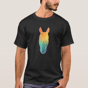 Horse Silhouette Waterverf T-shirt